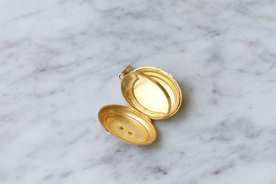 Gold and pearl star medallion photo holder - Galerie Pénélope