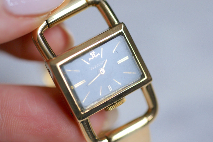 LeCoultre LeCoultre for Hermès ladies' mechanical watch in gold, 1970's - Galerie Pénélope
