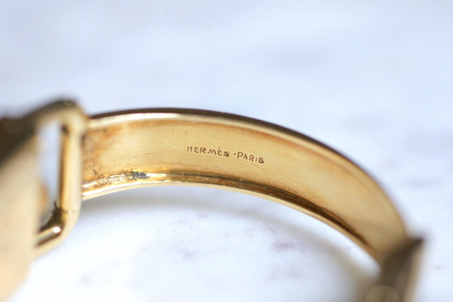 LeCoultre LeCoultre for Hermès ladies' mechanical watch in gold, 1970's - Galerie Pénélope