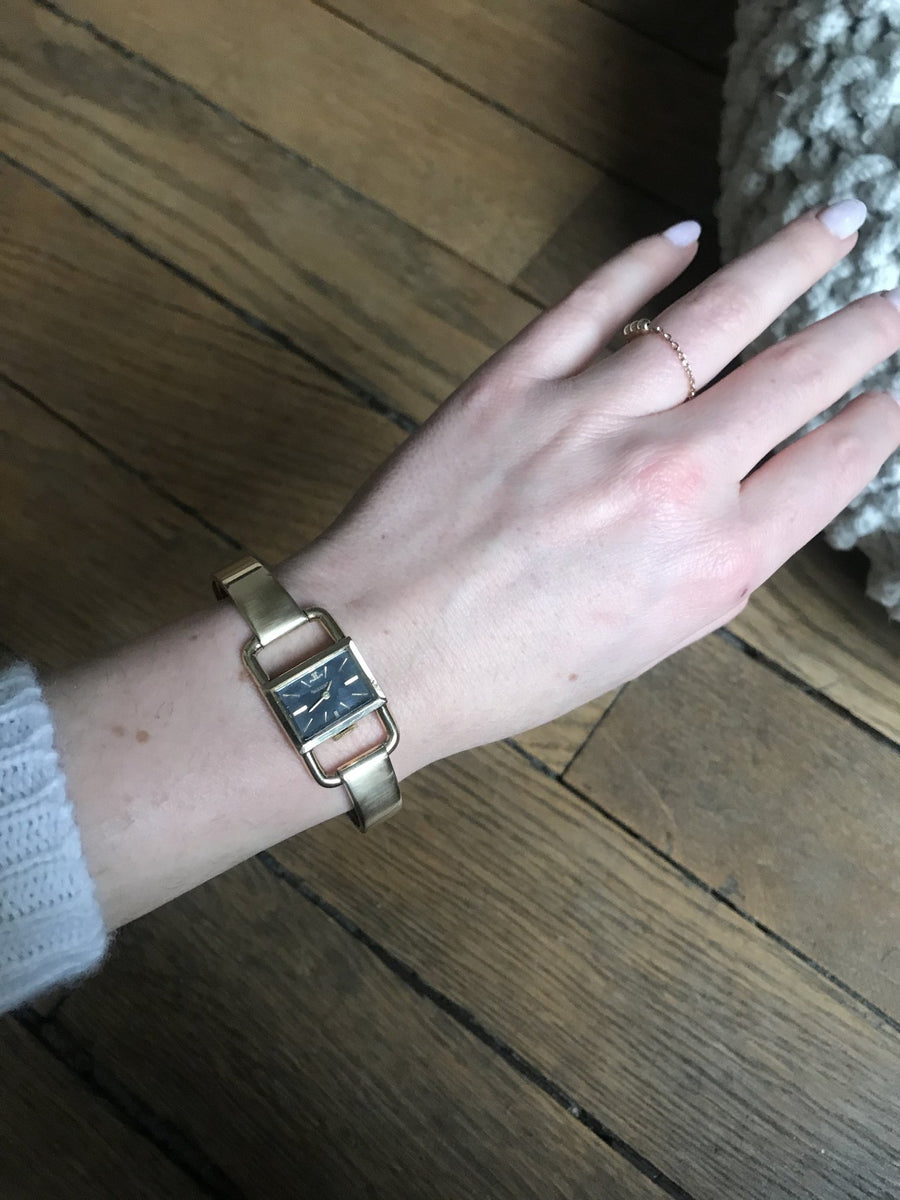 LeCoultre LeCoultre for Hermès ladies' mechanical watch in gold, 1970's - Galerie Pénélope