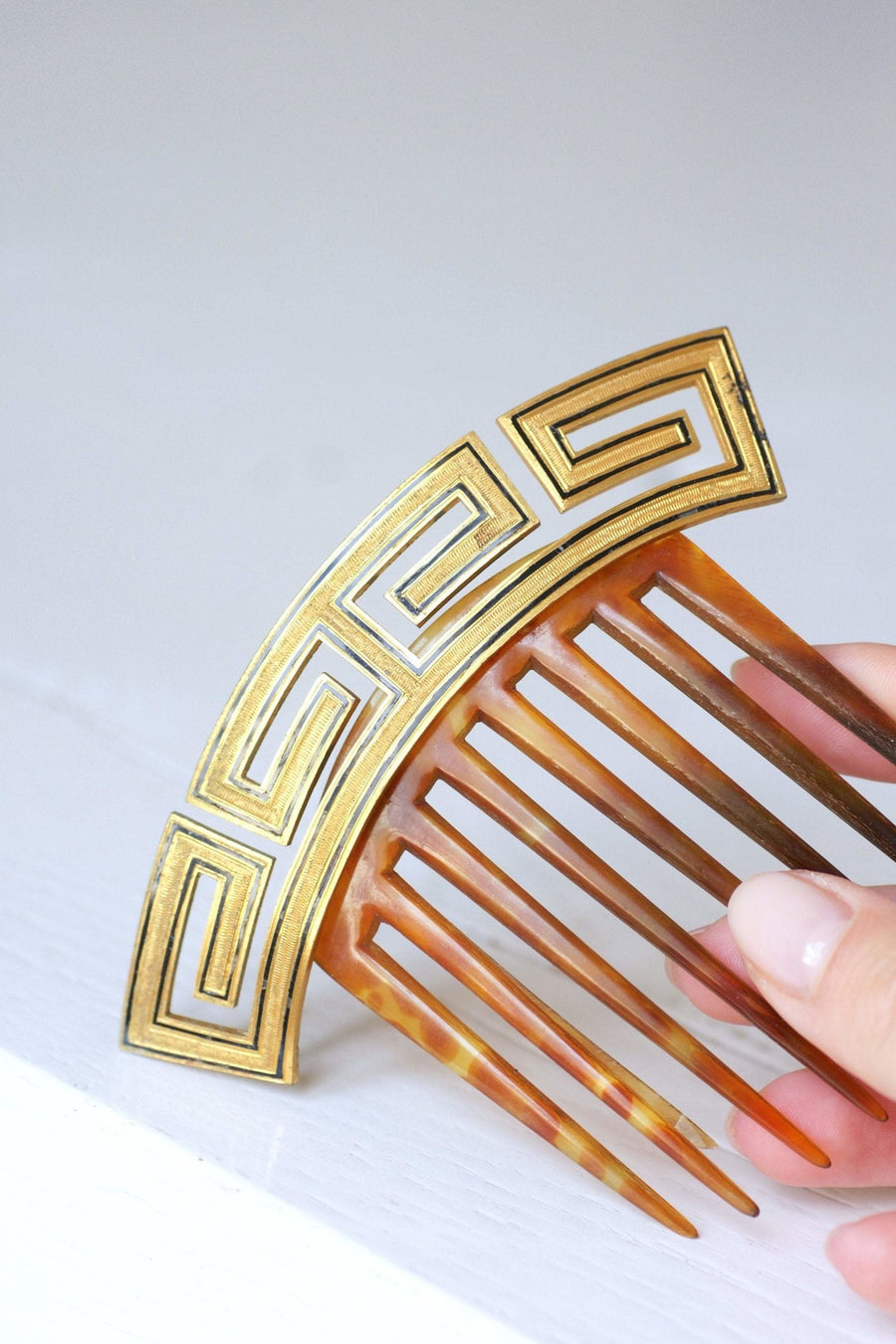 Antique hair comb with Greek tiara - Penelope Gallery