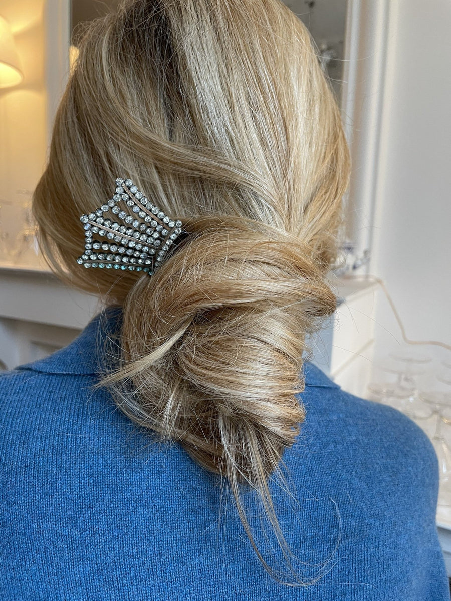 Antique comb, wedding hairpin, rhinestones and tortoise shell - Galerie Pénélope