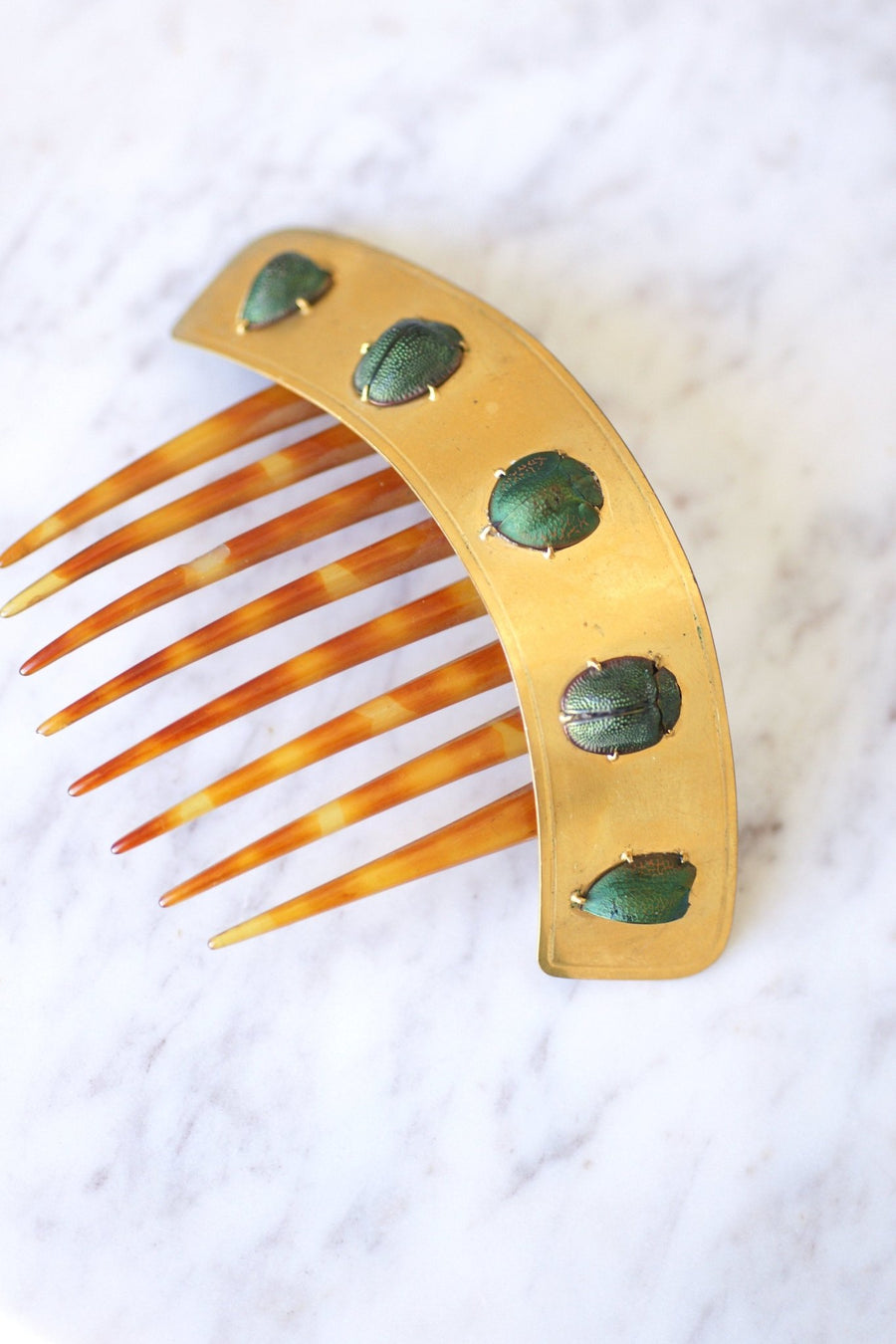 Ancient scarab comb, Egyptomania tiara - Penelope Gallery