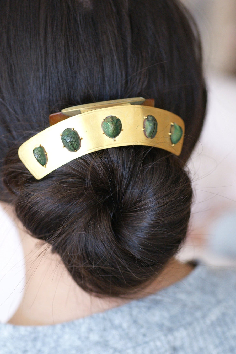 Ancient scarab comb, Egyptomania tiara - Penelope Gallery