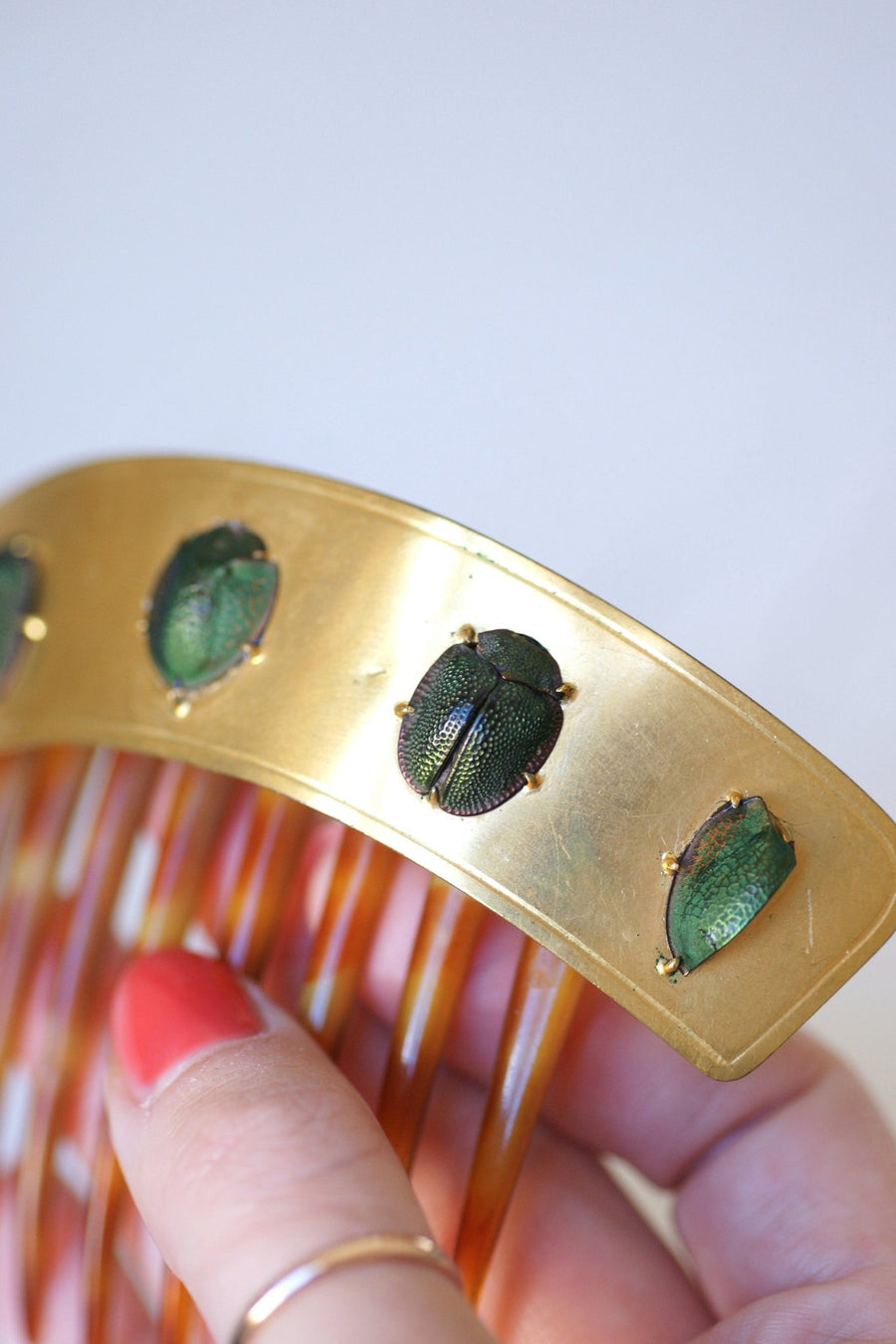 Ancient scarab comb, Egyptomania tiara - Penelope Gallery