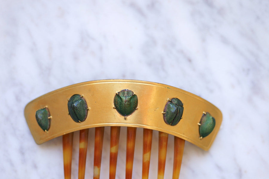 Ancient scarab comb, Egyptomania tiara - Penelope Gallery