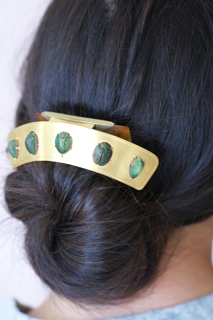 Ancient scarab comb, Egyptomania tiara - Penelope Gallery