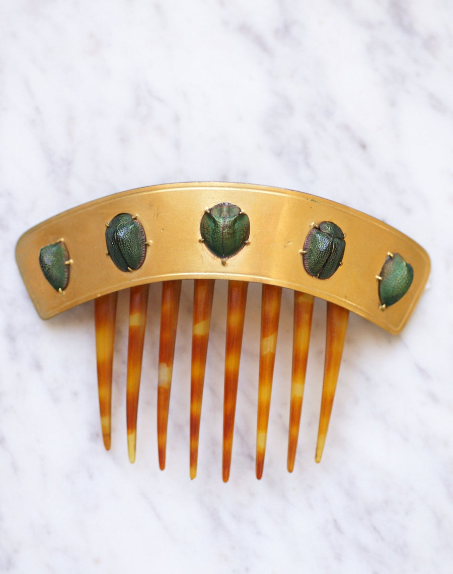 Ancient scarab comb, Egyptomania tiara - Penelope Gallery