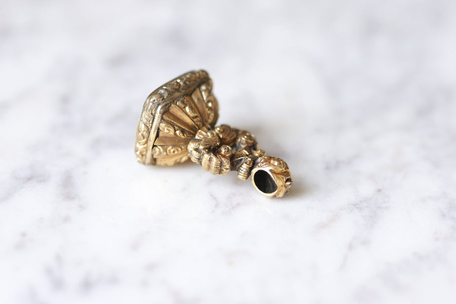 Antique seal seal pendant in pomponne and carnelian - Galerie Pénélope