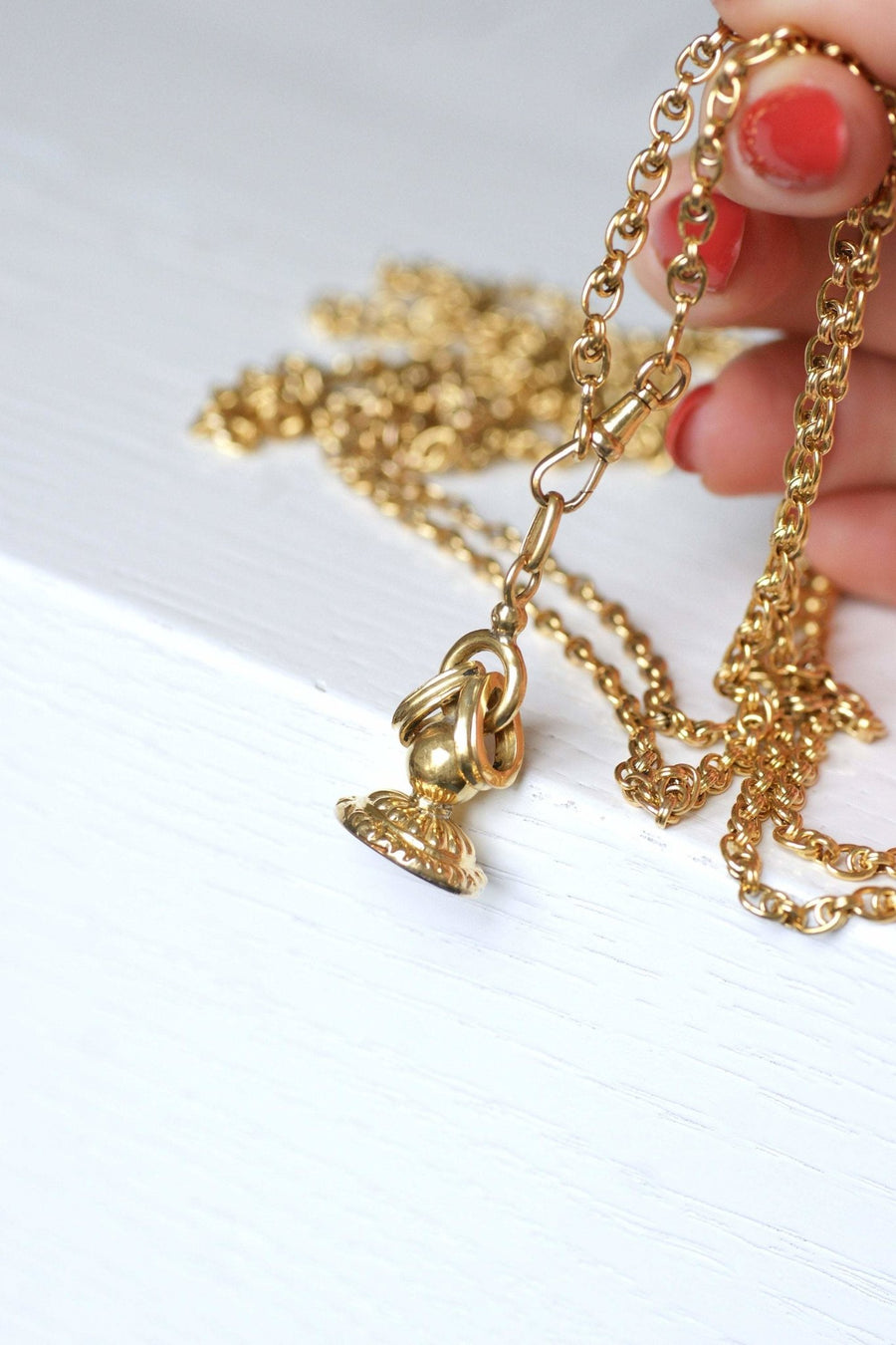 Antique Victorian Seal Pendant in Yellow Gold - Penelope Gallery