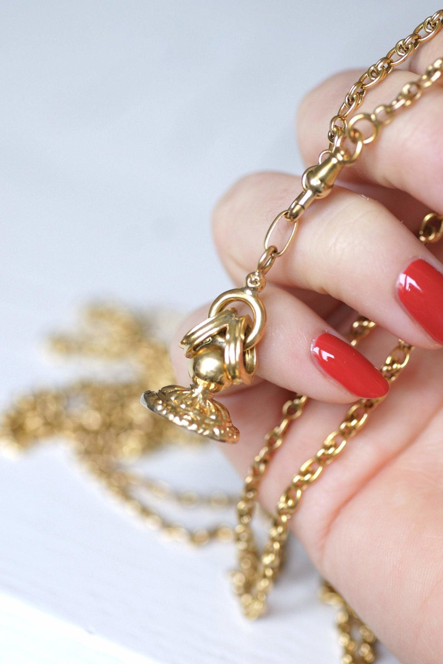 Antique Victorian Seal Pendant in Yellow Gold - Penelope Gallery