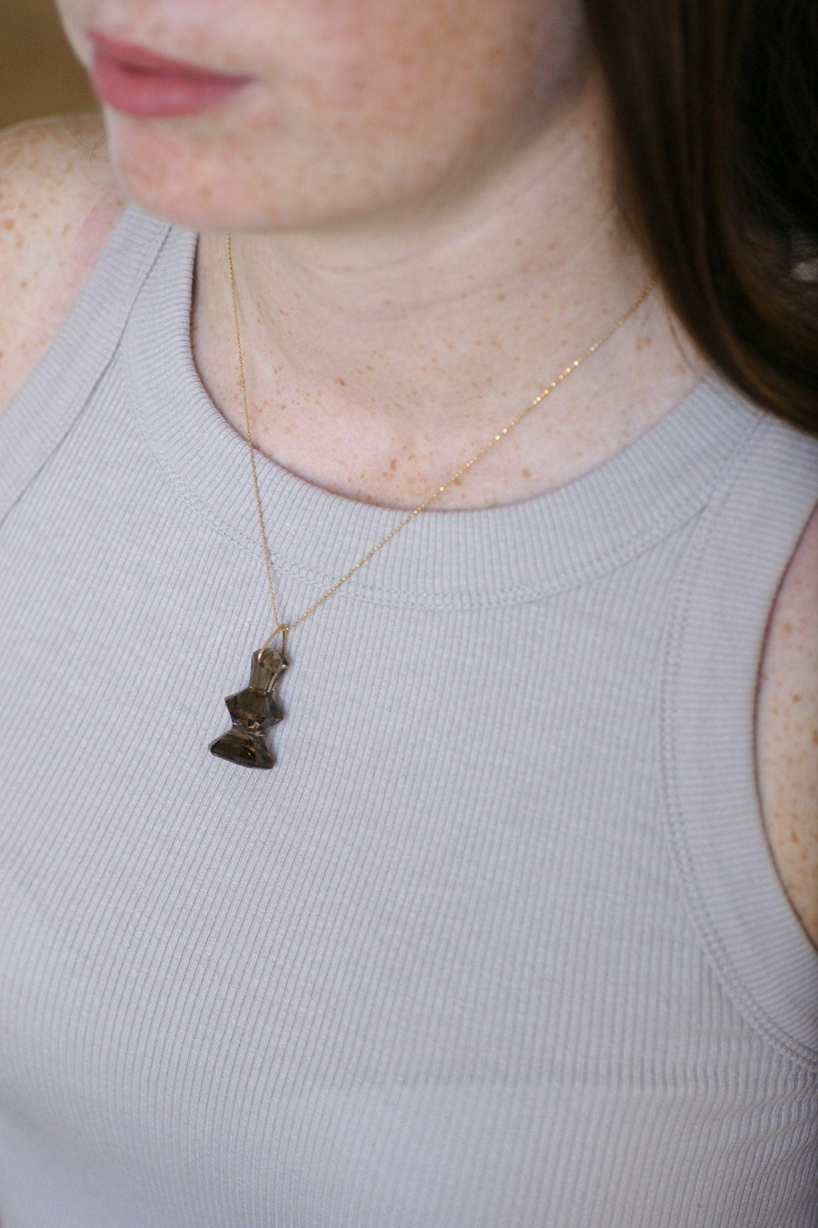 Smoky quartz pendant - Penelope Gallery