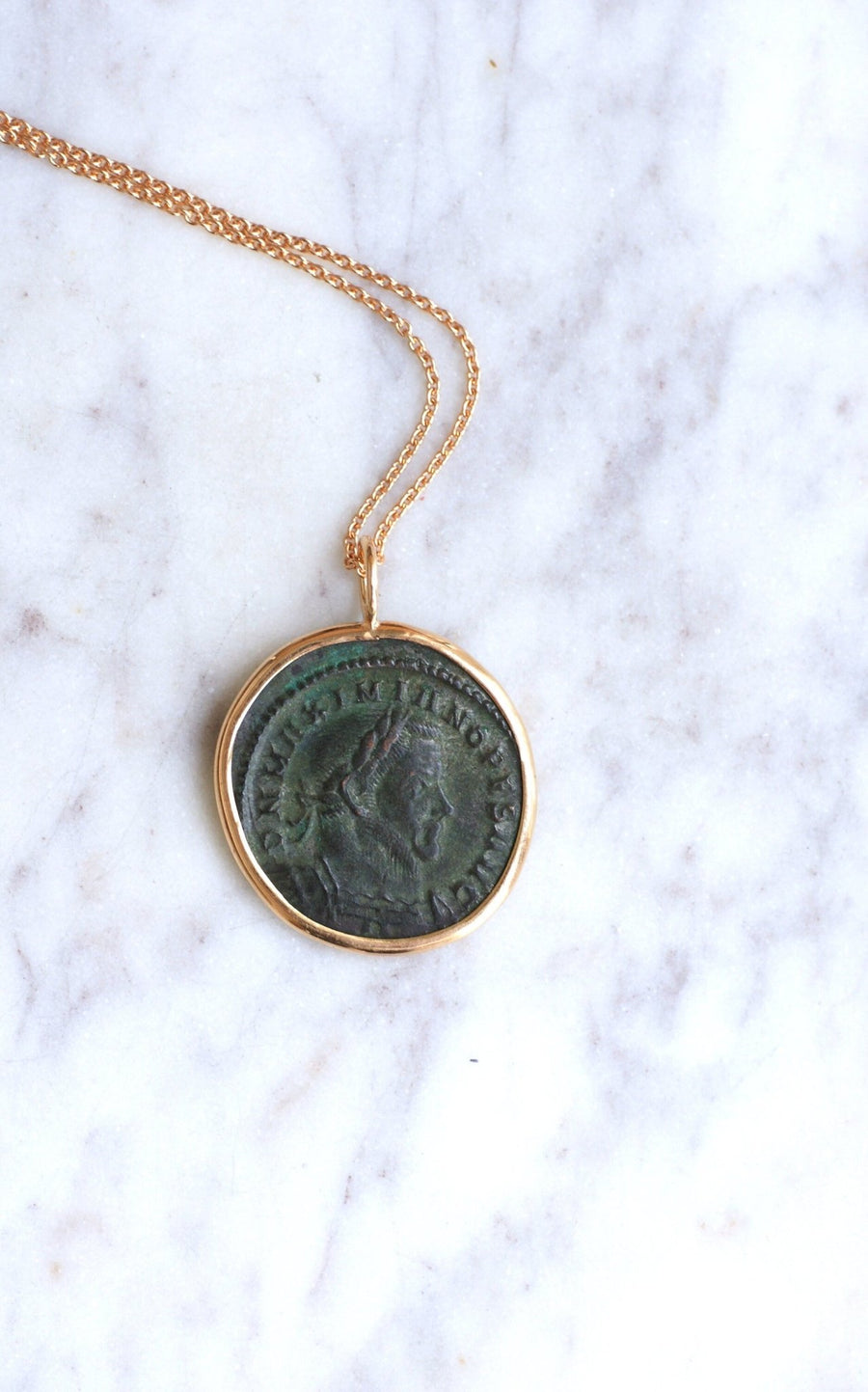 Pendant necklace Roman coin Maximian Hercules - Penelope Gallery