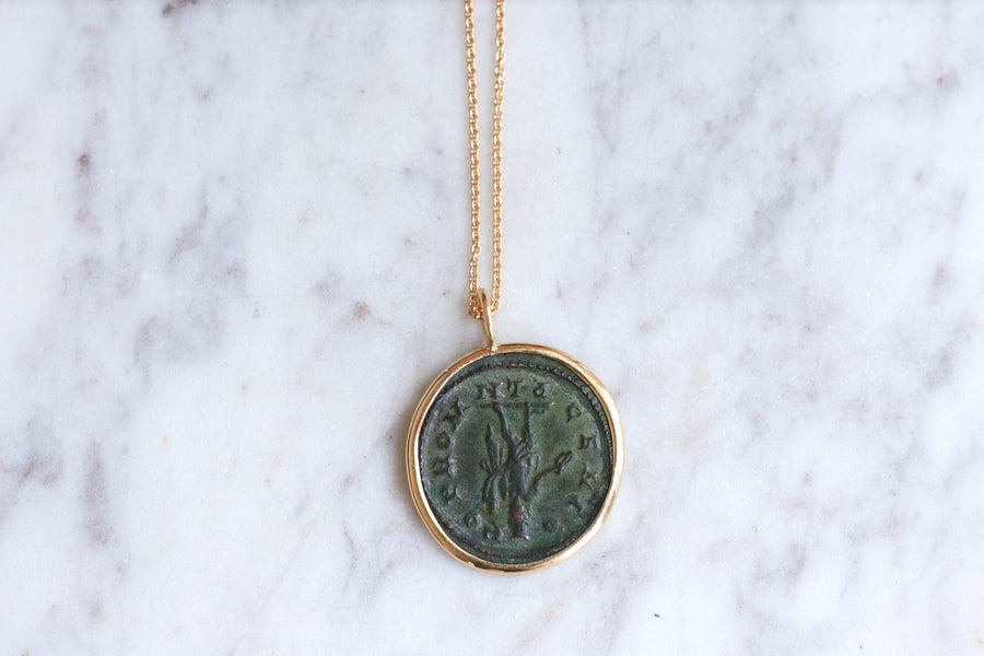 Pendant necklace Roman coin Maximian Hercules - Penelope Gallery
