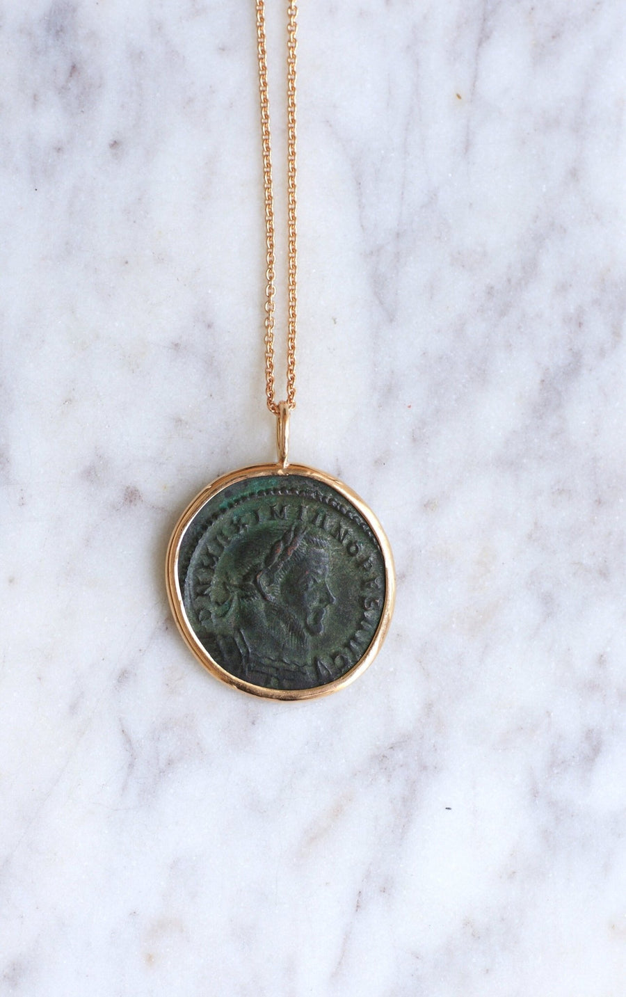Pendant necklace Roman coin Maximian Hercules - Penelope Gallery