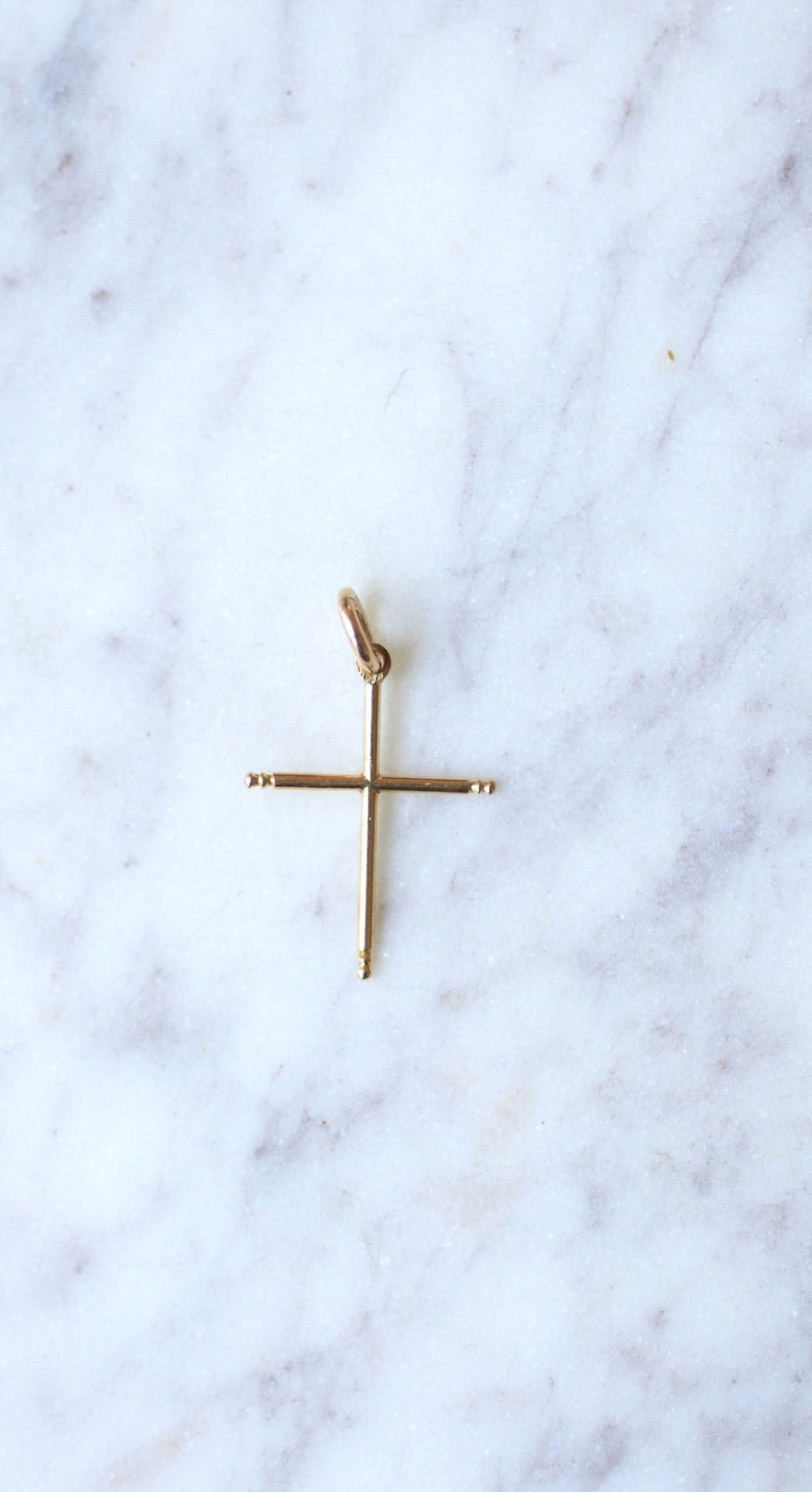 Antique gold cross pendant - Penelope Gallery