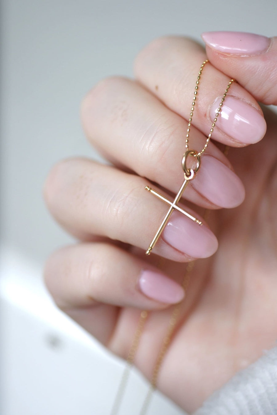 Antique gold cross pendant - Penelope Gallery