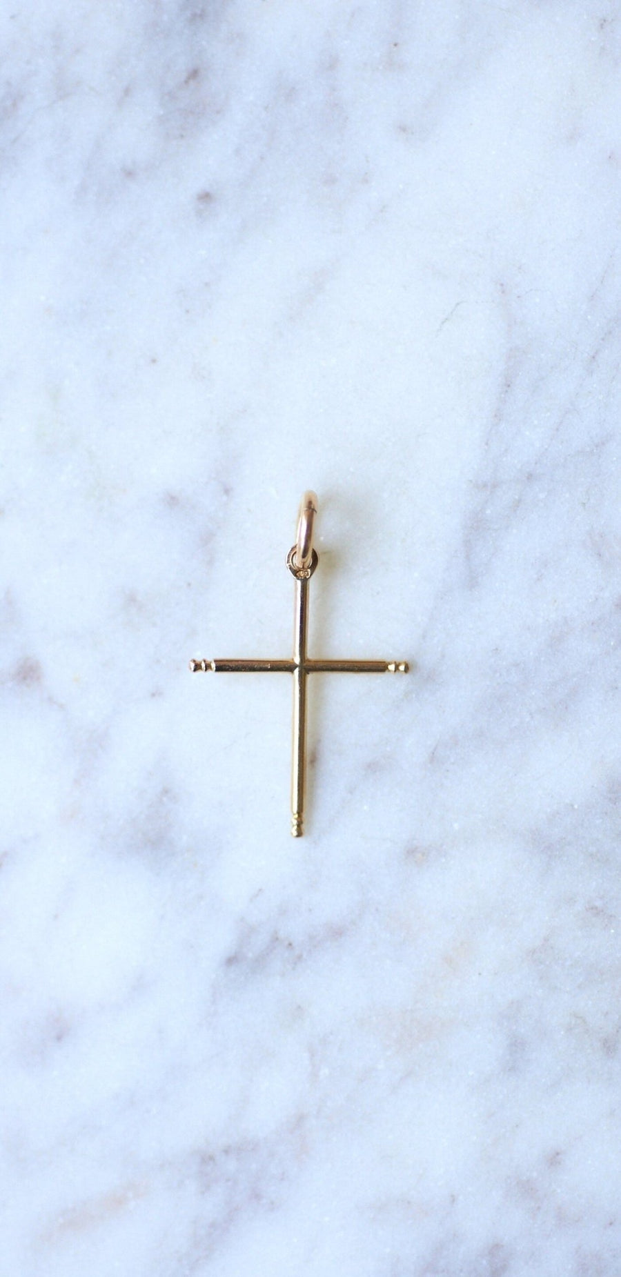 Antique gold cross pendant - Penelope Gallery