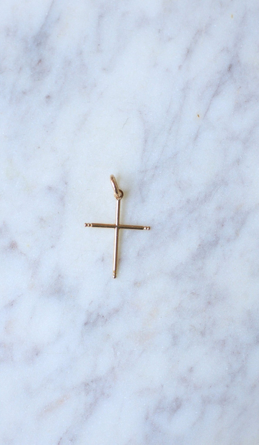 Antique gold cross pendant - Penelope Gallery