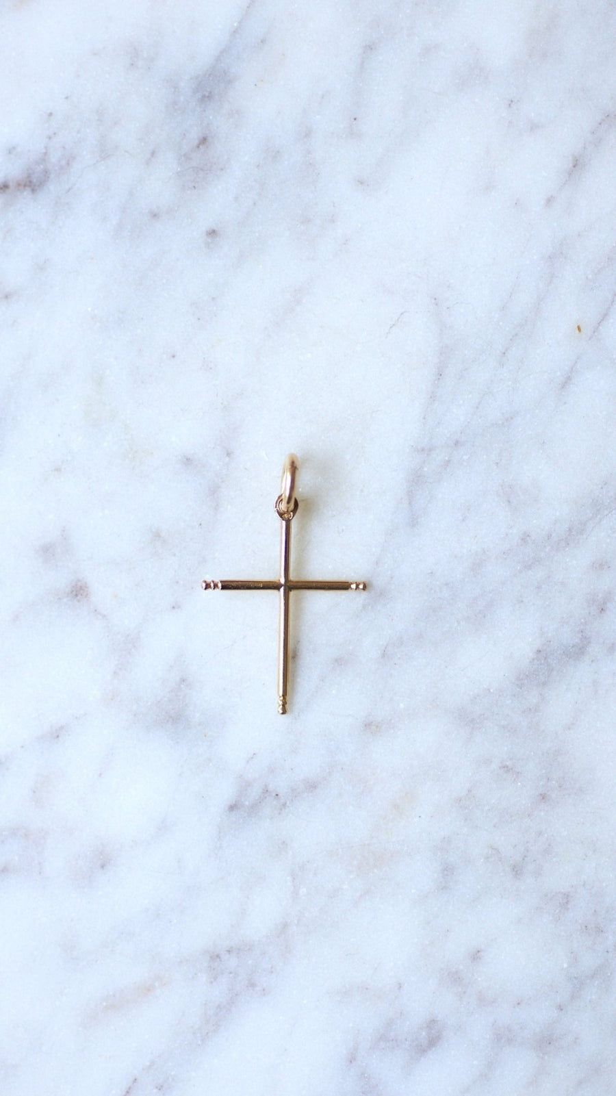 Antique gold cross pendant - Penelope Gallery