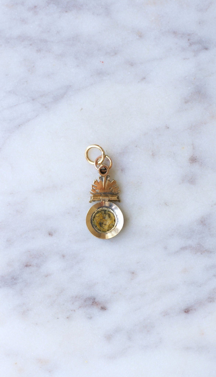 Gold, Enamel and Diamond Military Pendant - Penelope Gallery