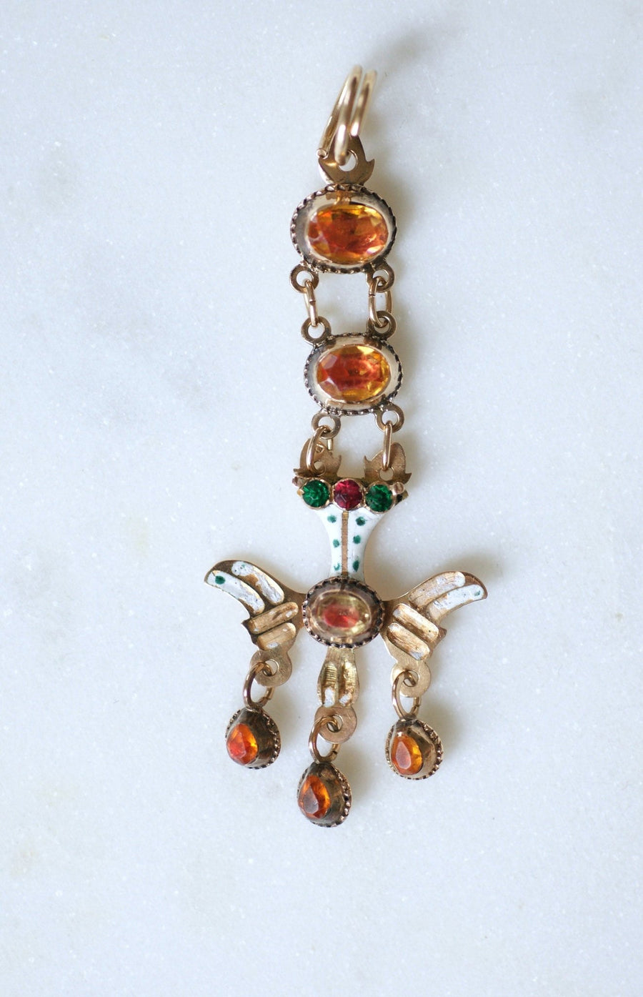 Holy Spirit Pendant, Gold and Enamel - Penelope Gallery