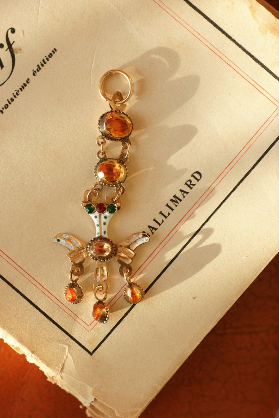 Holy Spirit Pendant, Gold and Enamel - Penelope Gallery