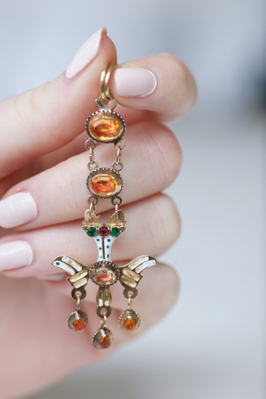 Holy Spirit Pendant, Gold and Enamel - Penelope Gallery