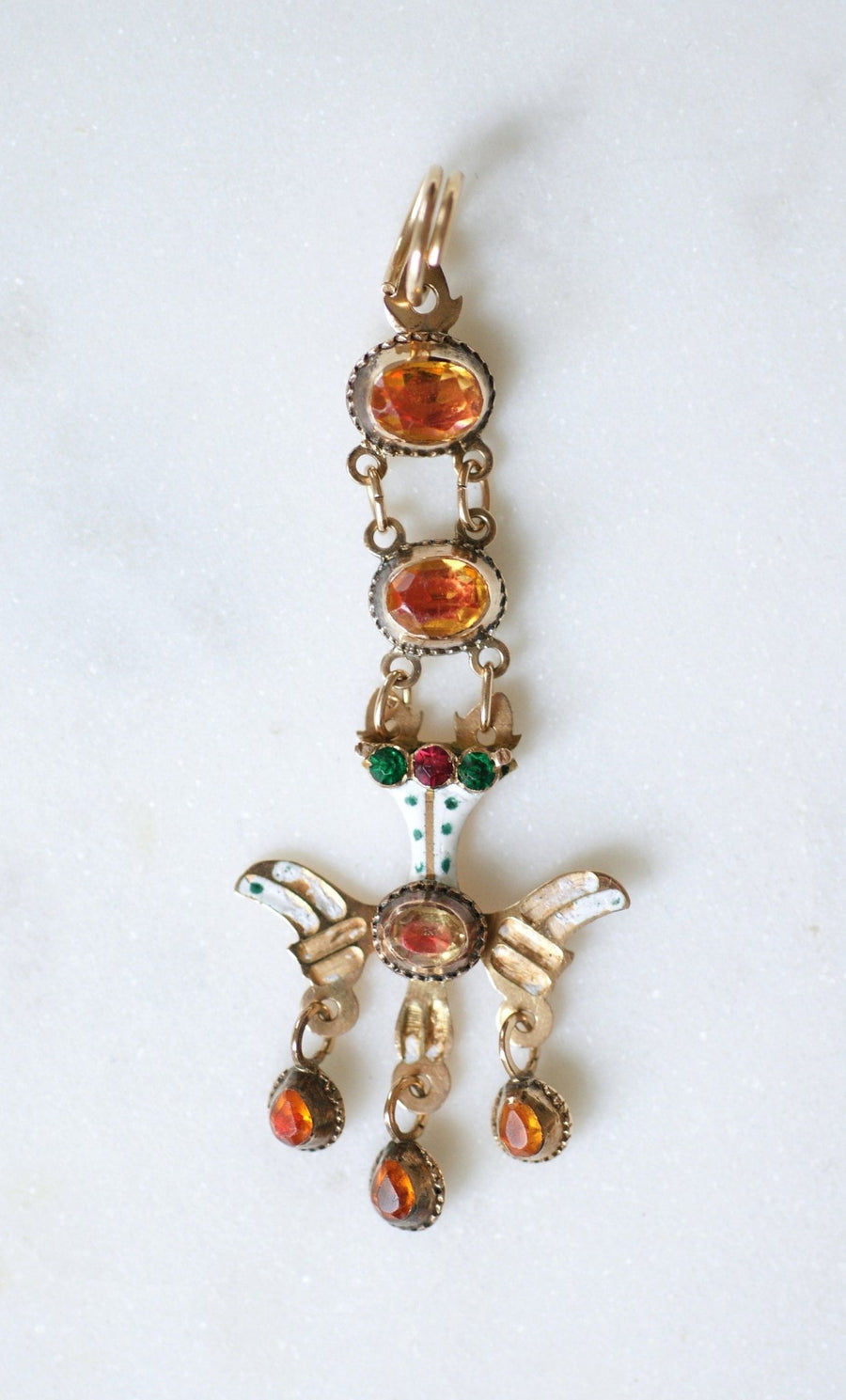 Holy Spirit Pendant, Gold and Enamel - Penelope Gallery