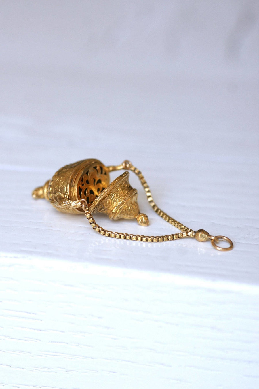 Antique vinaigrette urn pendant - Penelope Gallery
