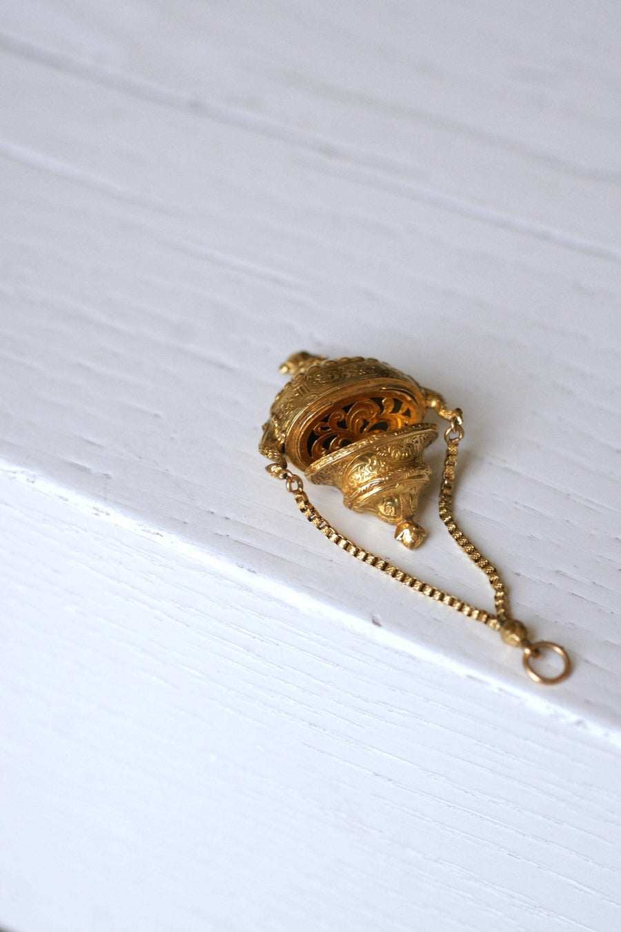 Antique vinaigrette urn pendant - Penelope Gallery