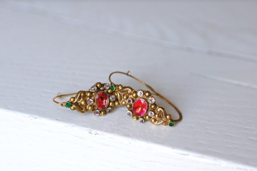 Gold and coloured stone fishes - Penelope Gallery