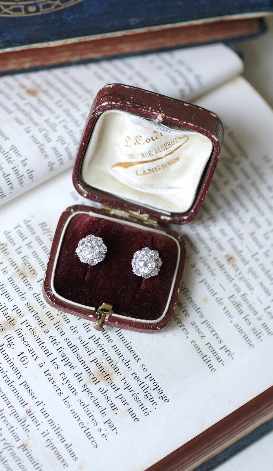Daisy earrings diamonds 2,30 Cts - Galerie Pénélope