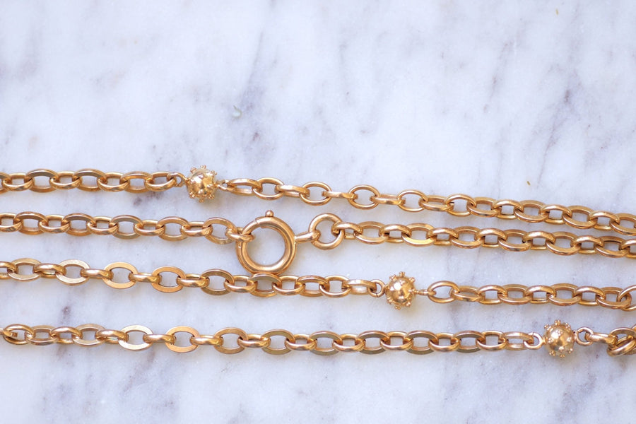 Antique rose gold necklace - Penelope Gallery