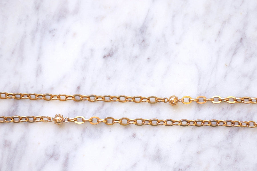 Antique rose gold necklace - Penelope Gallery