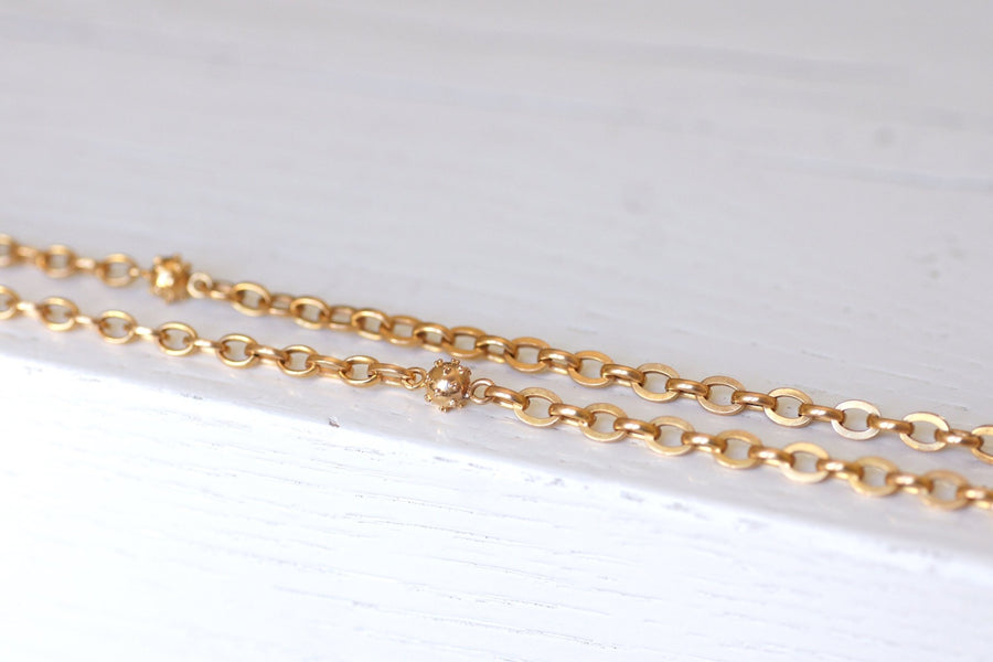 Antique rose gold necklace - Penelope Gallery
