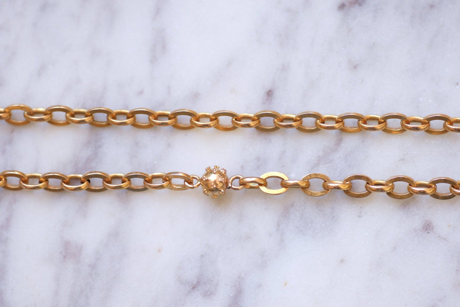 Antique rose gold necklace - Penelope Gallery