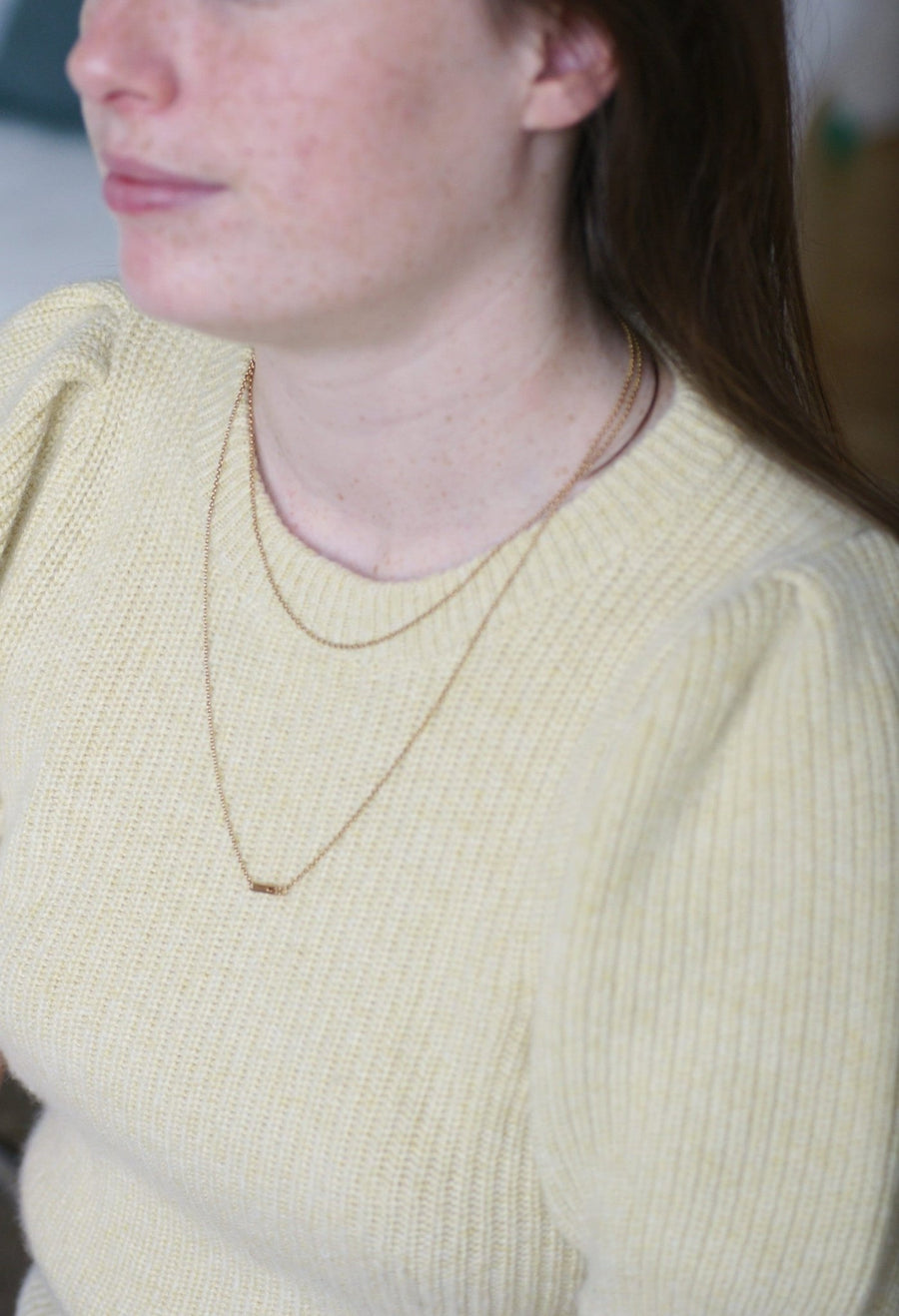 Long necklace in yellow gold - Galerie Pénélope