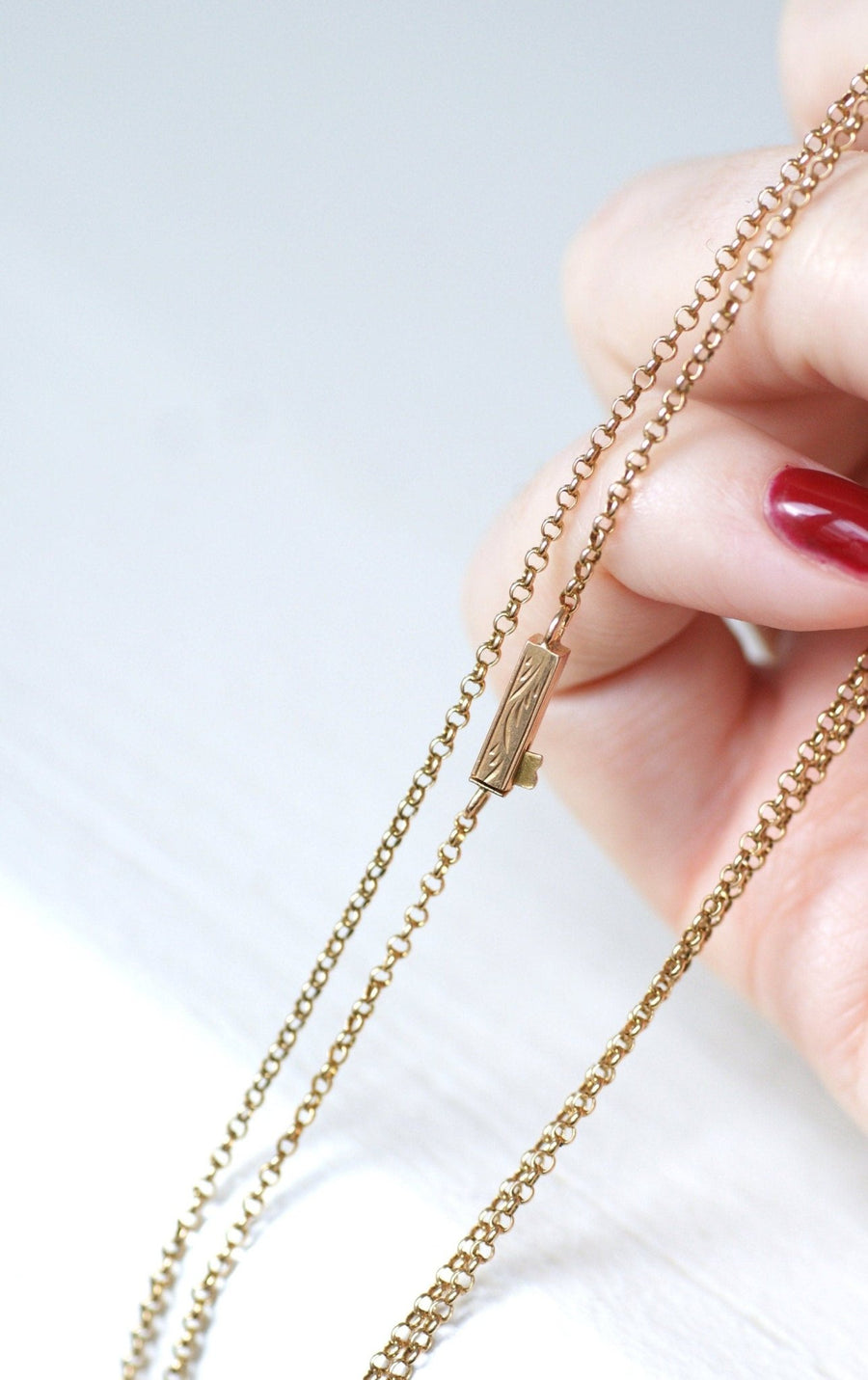Long necklace in yellow gold - Galerie Pénélope