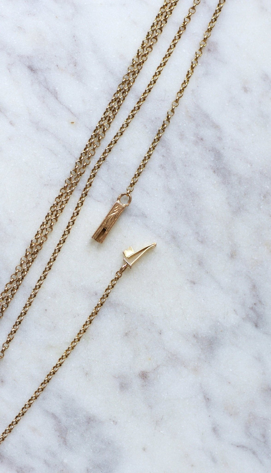 Long necklace in yellow gold - Galerie Pénélope