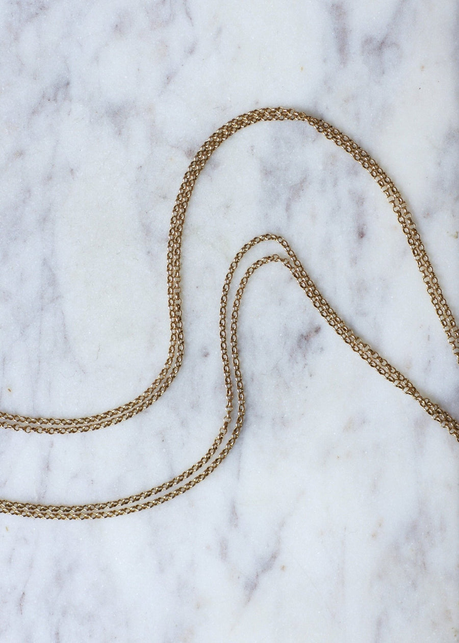 Long necklace in yellow gold - Galerie Pénélope