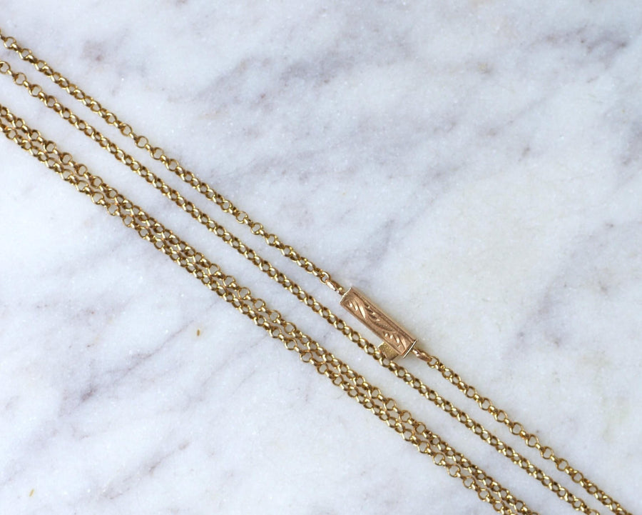 Long necklace in yellow gold - Galerie Pénélope