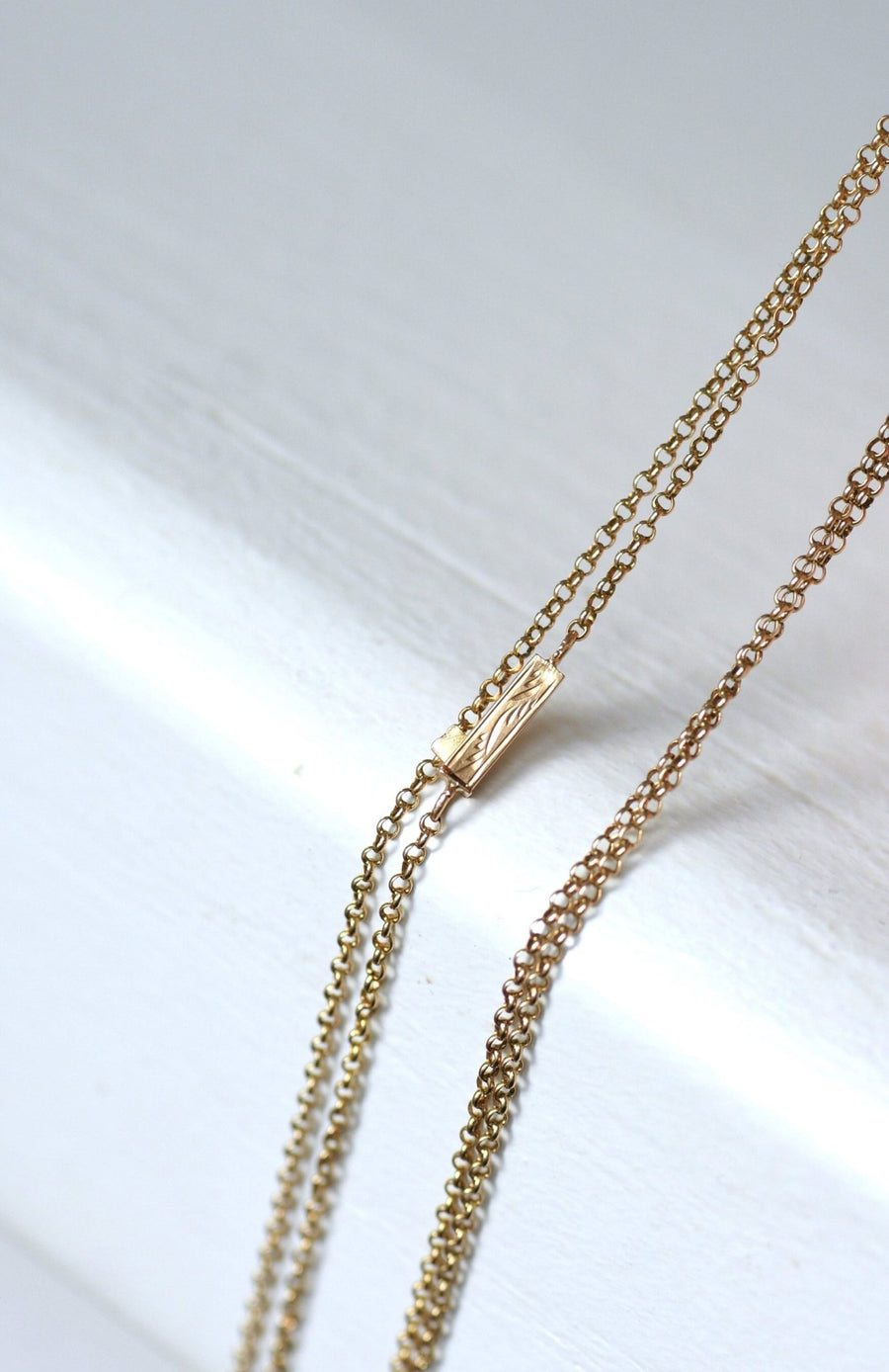 Long necklace in yellow gold - Galerie Pénélope