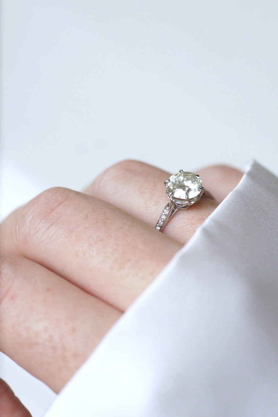 Belle Epoque diamond solitaire 1.70 Ct - Penelope Gallery
