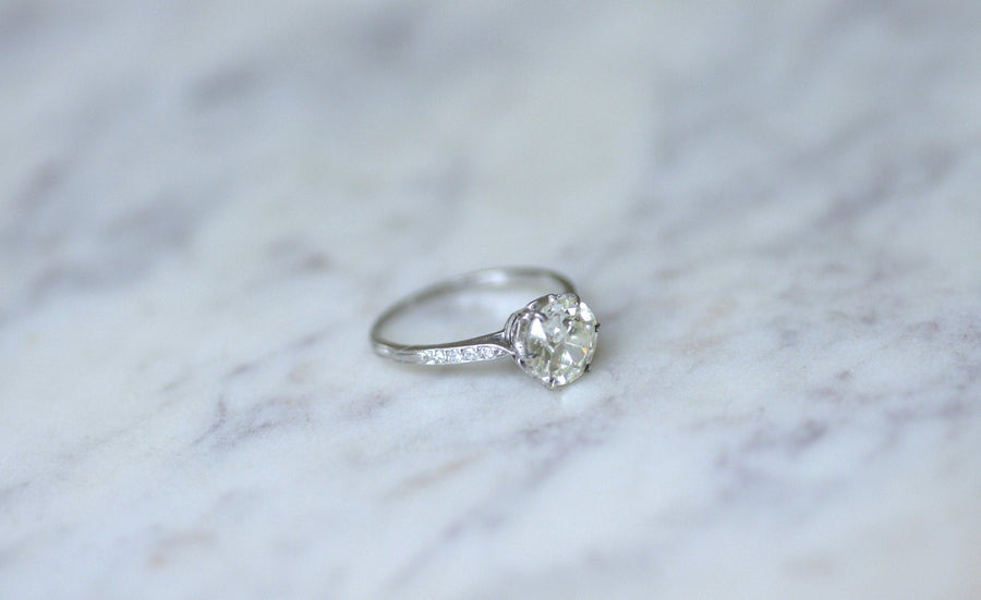 Belle Epoque diamond solitaire 1.70 Ct - Penelope Gallery