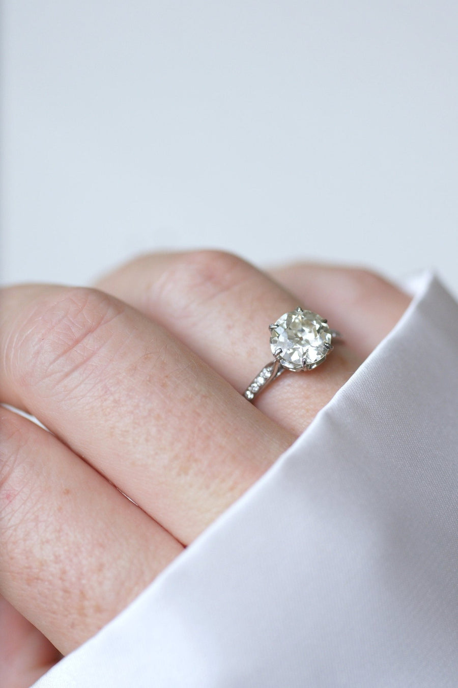 Belle Epoque diamond solitaire 1.70 Ct - Penelope Gallery